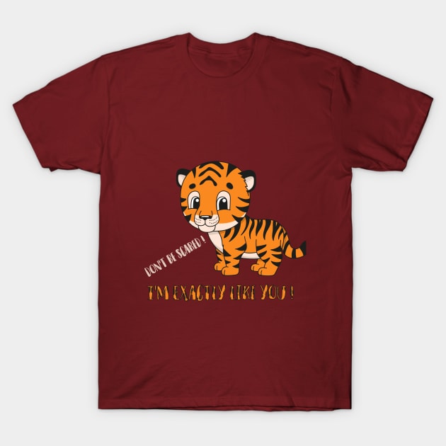 Baby Tiger T-Shirt by admeral